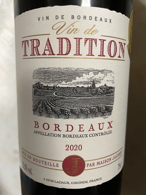 Maison Jaubert Vin de Tradition Bordeaux Rouge(メゾン・ジュベール ヴァン・ド・トラディション ボルドー ルージュ)
