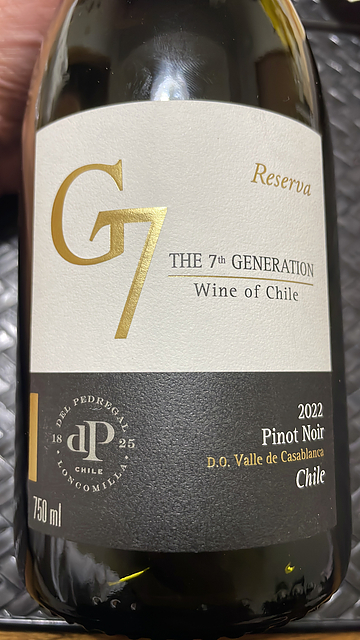G7 The 7th Generation Reserva Pinot Noir(ジー・セブン ザ・セブンス・ジェネレーション レゼルヴァ ピノ・ノワール)