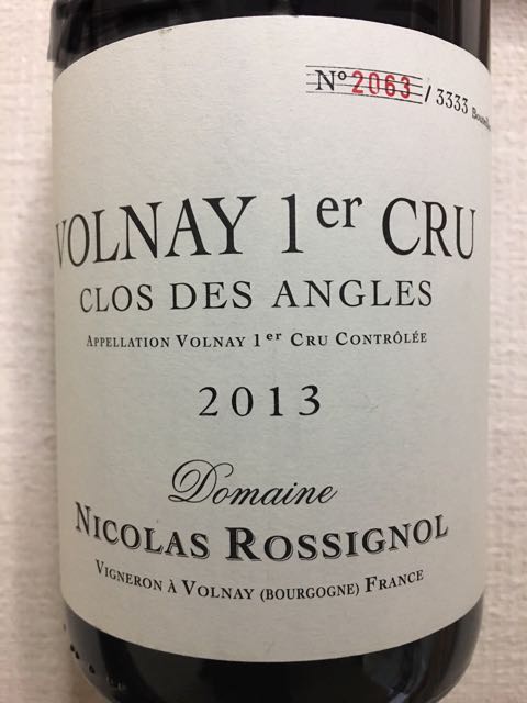 Dom. Nicolas Rossignol Volnay 1er Cru Clos des | Vinica 無料
