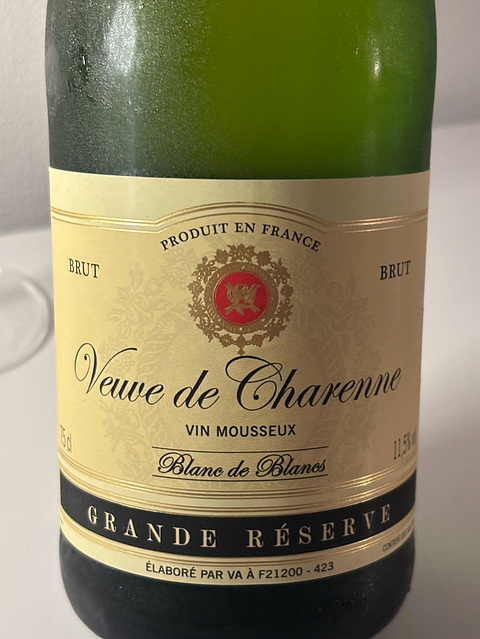 Veuve de Charenne Brut Grande Réserve(ヴーヴ ・ ド ・ シャレンヌ ブリュット グラン・レゼルヴ)