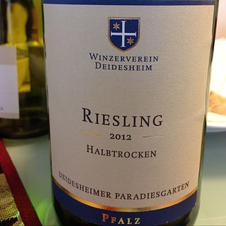 Winzerverein Deidesheim Deidesheimer Paradiesgarten Riesling halbtrocken