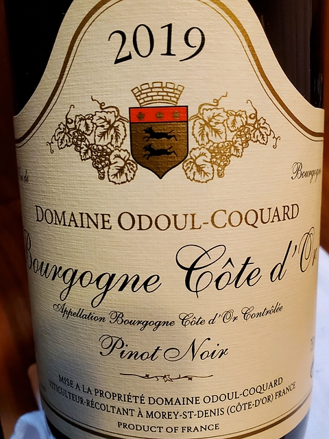 Dom. Odoul Coquard Bourgogne Côte d'Or Pinot Noir(ドメーヌ・オドゥール・コカール ブルゴーニュ コート・ドール ピノ・ノワール)