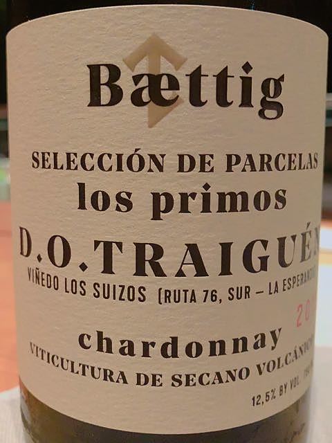 Baettig Selección de Parcelas Los Primos Chardonnay(ベティッグ セレクシオン・デ・パルセラ ロス・プリモス シャルドネ)