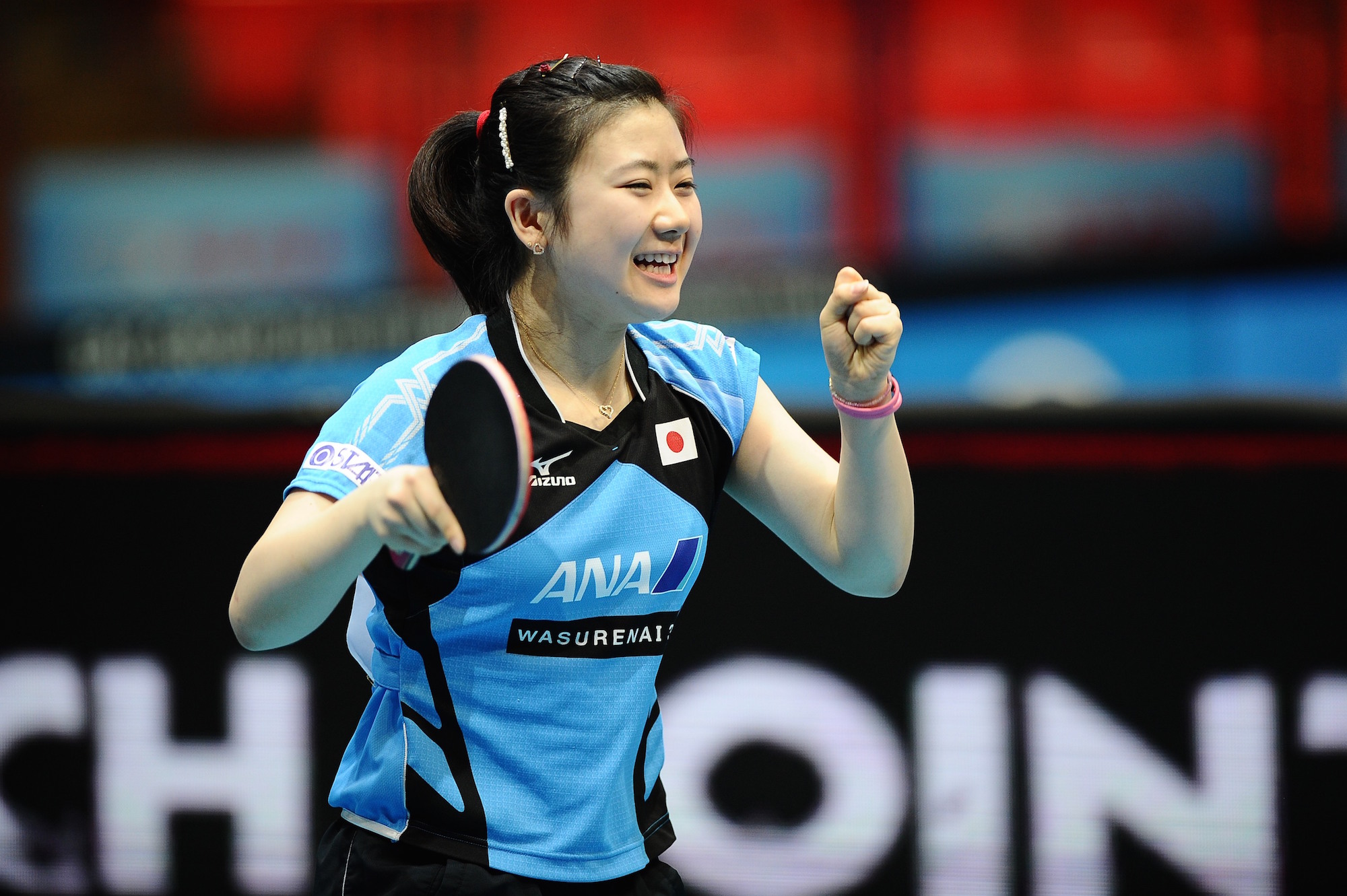 卓球王国　福原愛　超レア 荻村杯卓球・女子シングルス3回戦で王楠（中国）…：女子卓球