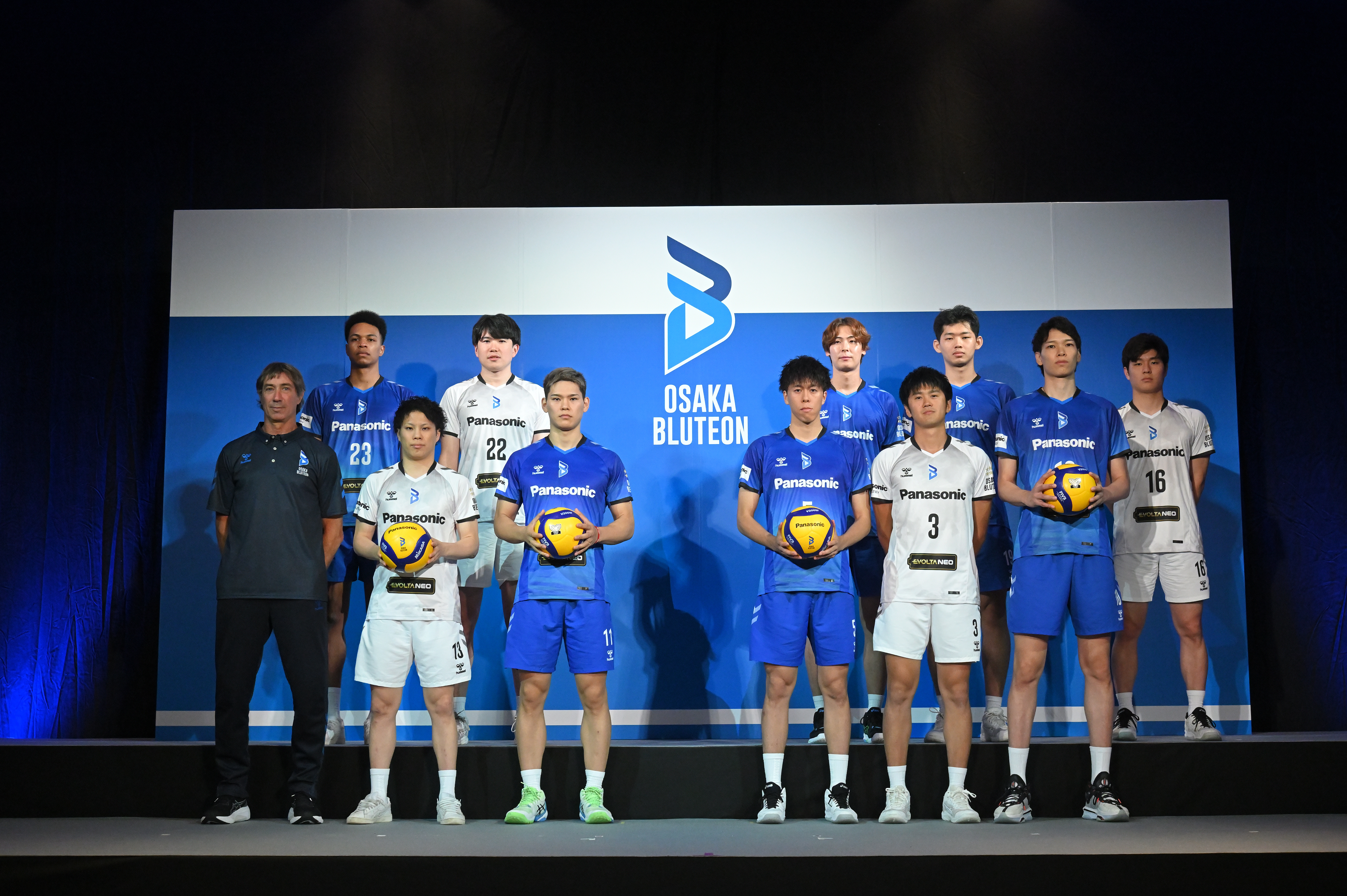 SVリーグパナソニックパンサーズ大阪ブルテオン支給プラクティスシャツ