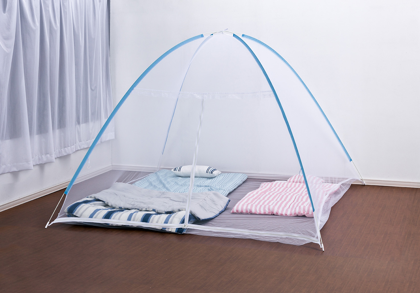 ワンタッチ蚊帳2024底メッシュ ブルー ／ OTK2024UMS