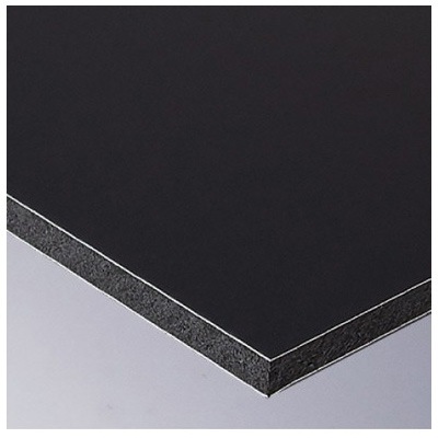 カラーアルミ複合板 ブラック 両面ツヤ無 ／ 01023 約3t×600