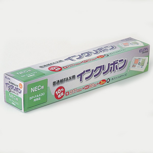 ELPA FAXインクリボン FIR－N43 | 商品検索