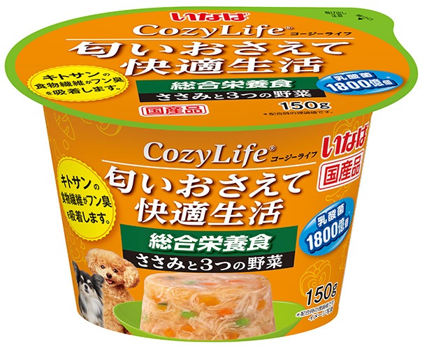 いなば CozyLifeカップ 総合栄養食 ささみと3つの野菜 150g
