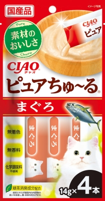 いなばペットフード CIAO ピュアちゅ〜る まぐろ 14g×4本 国産品