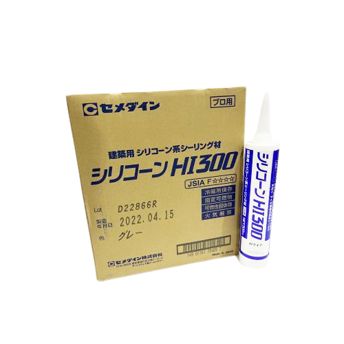 セメダイン シリコーンHI300 グレー 10本組(300ml×10本)