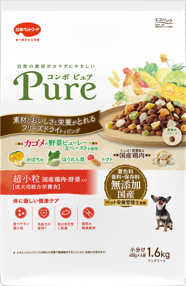 日本ペット コンボ ピュアドッグ 超小粒 1.6kg
