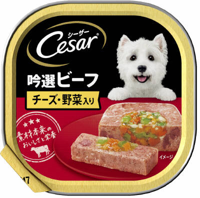 マースジャパン シーザー 吟選ビーフ チーズ・野菜入り 100g