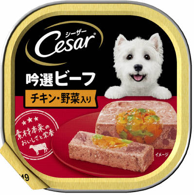マースジャパン シーザー 吟選ビーフ チキン・野菜入り 100g