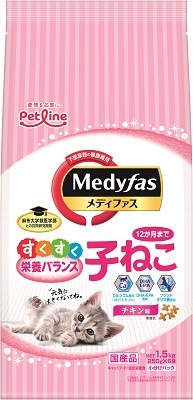 メディファス子ねこ12か月までチキン味1．5kg | 商品検索