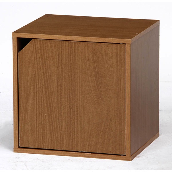 キューブボックス 扉付 ナチュラル CB35DR（NA） ／ 幅34