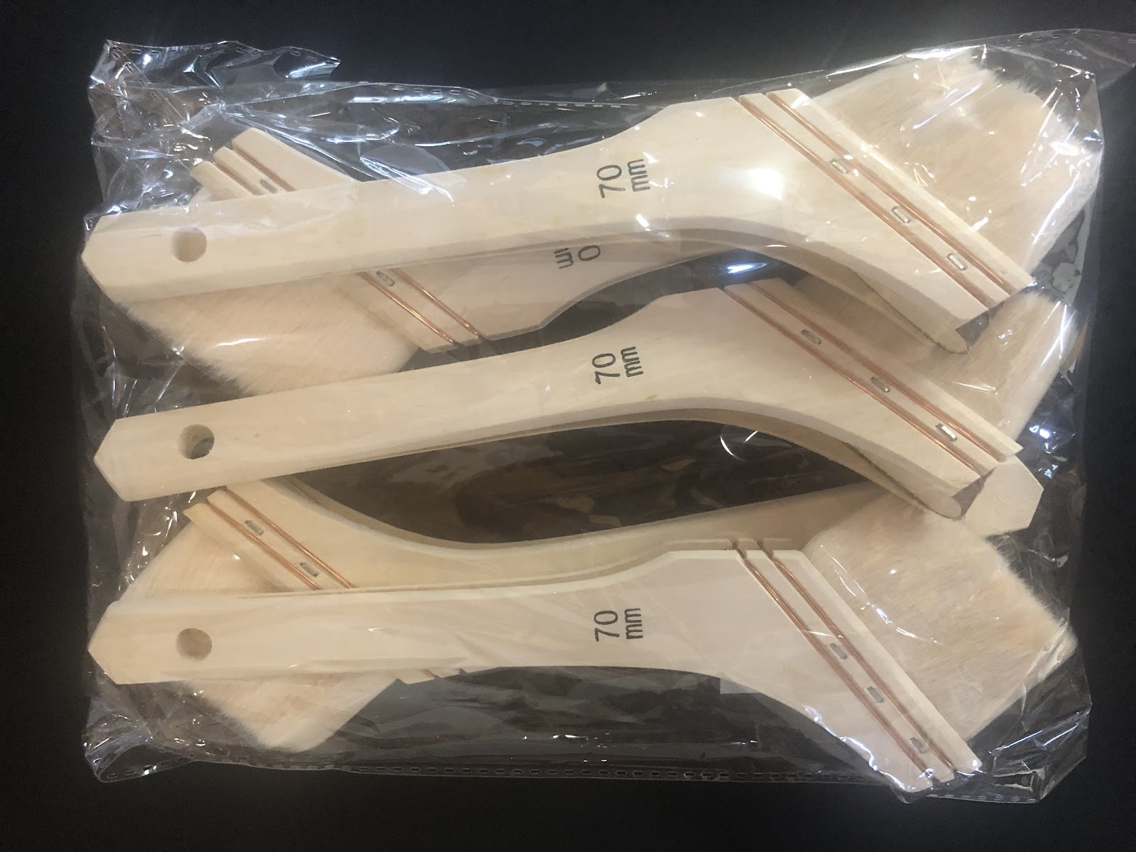 好川産業 特売刷毛70mm 5本組