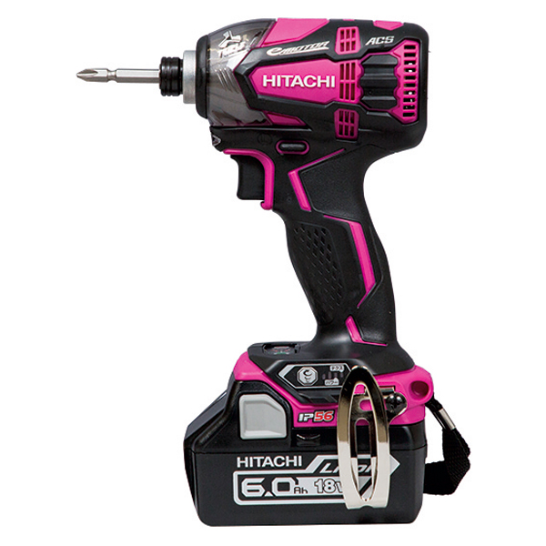 HITACHI 電動ドライバドリル DV18DBL2 ピンク HiKOKI 18Vインパクトドライバ（GD） ピンク