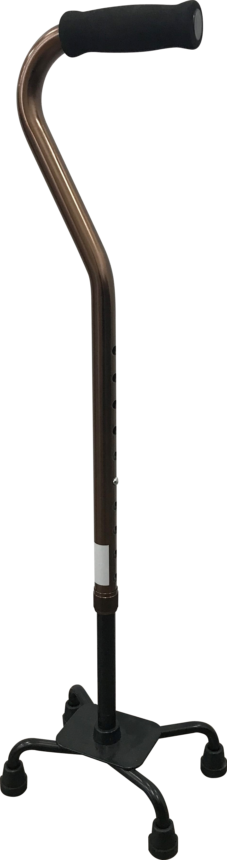 マキテック アルミ製4点支柱杖 ブラウン ／ EQ－10BR 64．5