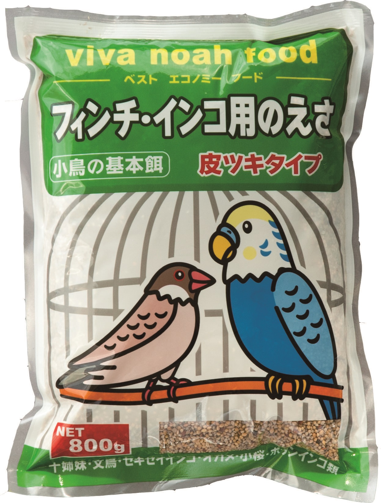 viva noahフィンチ・インコ用のエサ 皮ツキタイプ