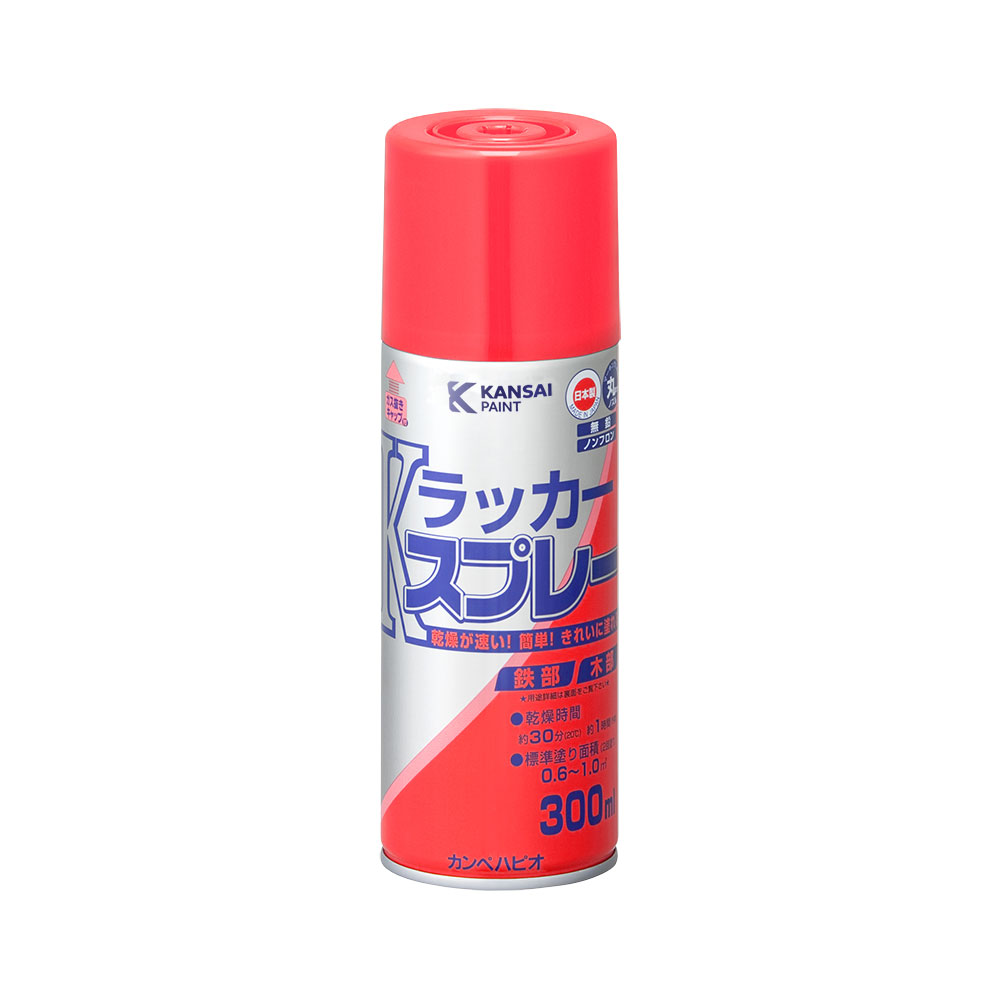 カンペハピオ Kラッカースプレー あか 300ml