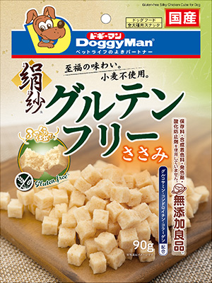 ドギーマンハヤシ 絹紗 グルテンフリー ささみ 90g 国産品
