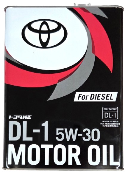トヨタ 純正ディーゼルオイル DL－1 5W－30 4L | 商品検索