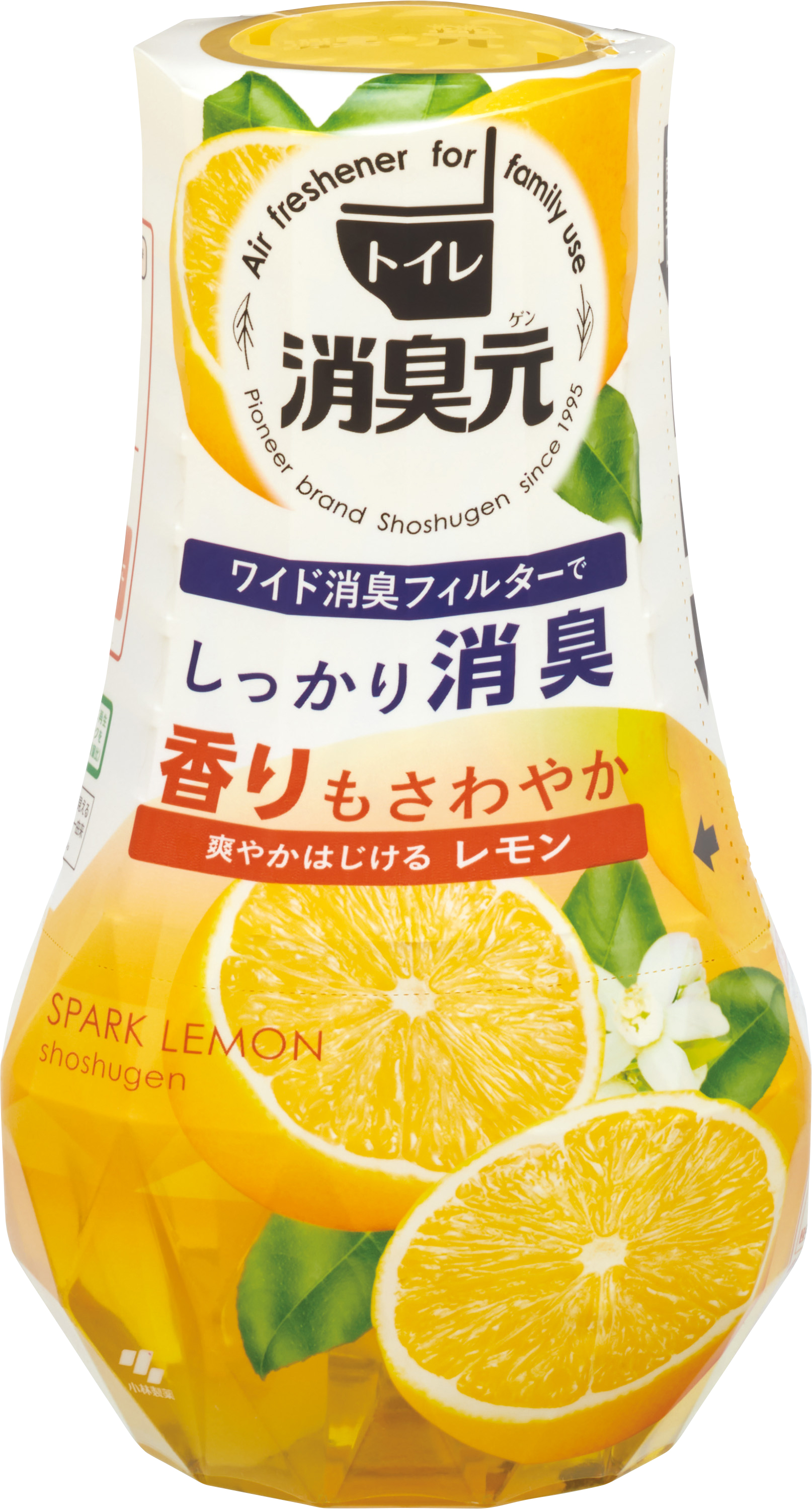 小林製薬 トイレの消臭元 爽やかはじけるレモン 400ml