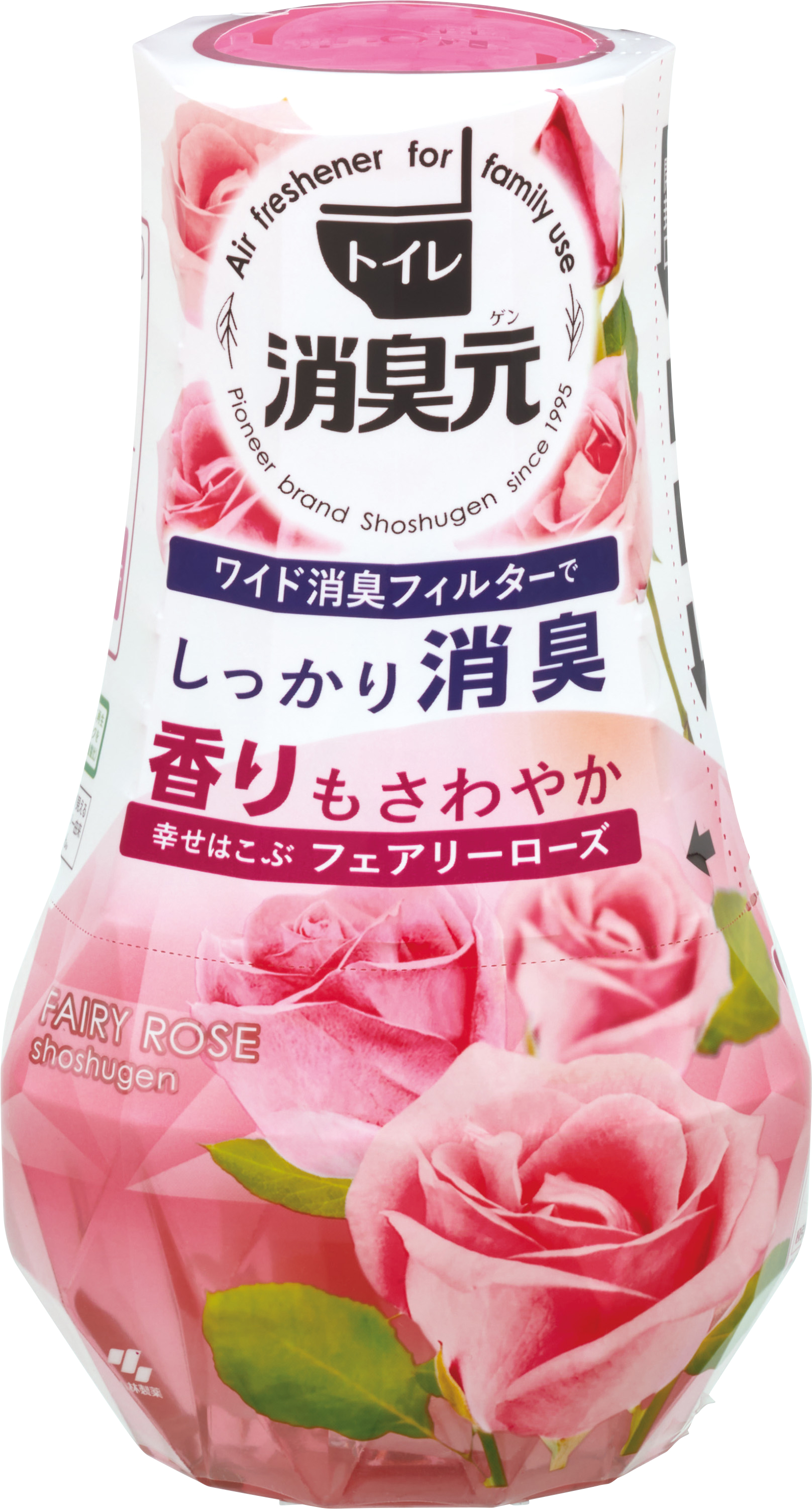 小林製薬 トイレの消臭元 幸せはこぶフェアリーローズ 400ml