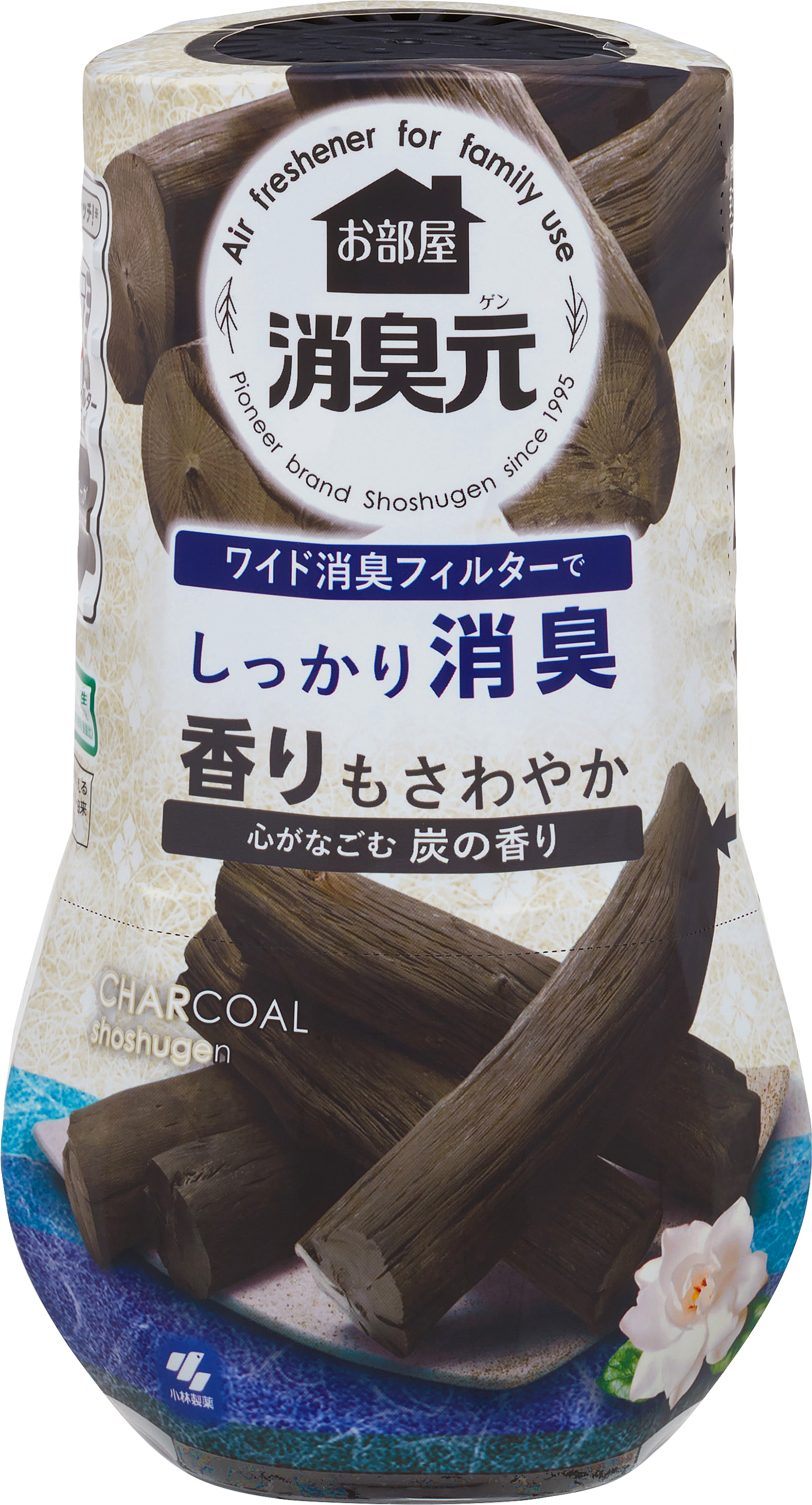 小林製薬 お部屋の消臭元 心がなごむ炭の香り 400ml