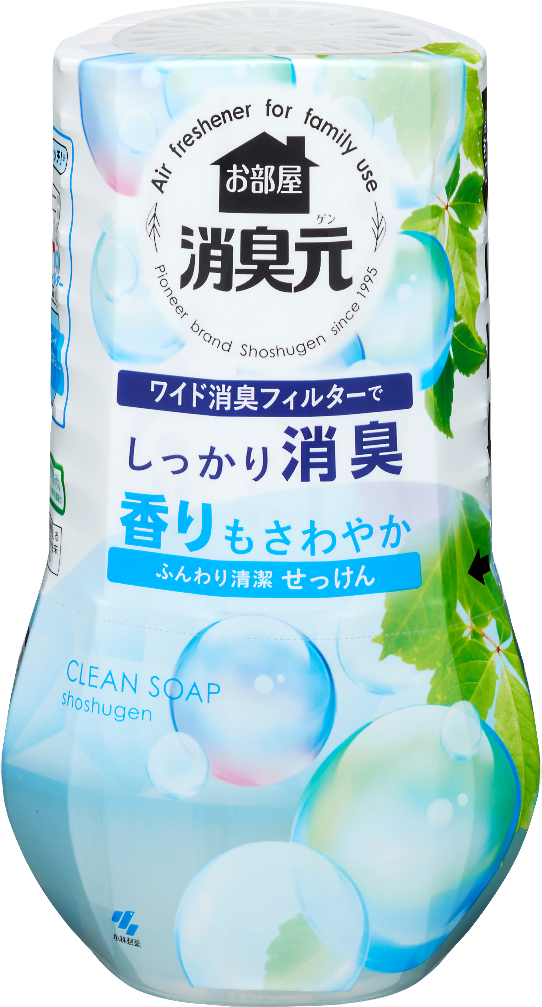 小林製薬 お部屋の消臭元 ふんわり清潔せっけん 400ml