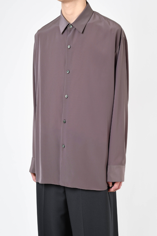新品 LAD MUSICIAN 21SS BIG SHIRT グレーパープル42 - トップス