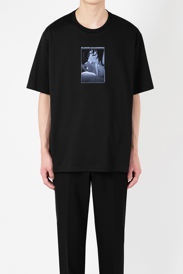 【新品・未使用】ラッドミュージシャン　エンジェルビッグT BLACK×COLOR SUPER BIG T-SHIRT 14/1 T-CLOTH INKJET (ANGELS) - LAD