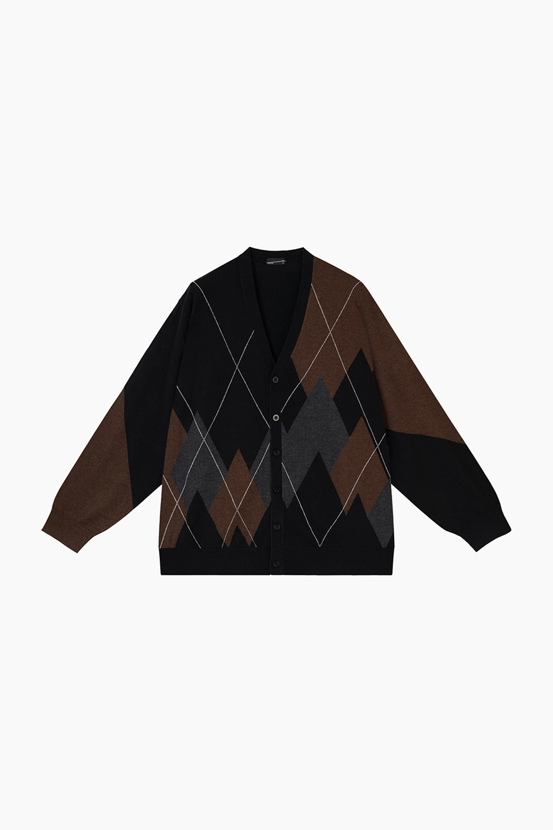 lad musician モヘア 薔薇 カーディガン ニット44 アーガイル LAD MUSICIAN（ラッドミュージシャン）の「ARGYLE MOHAIR