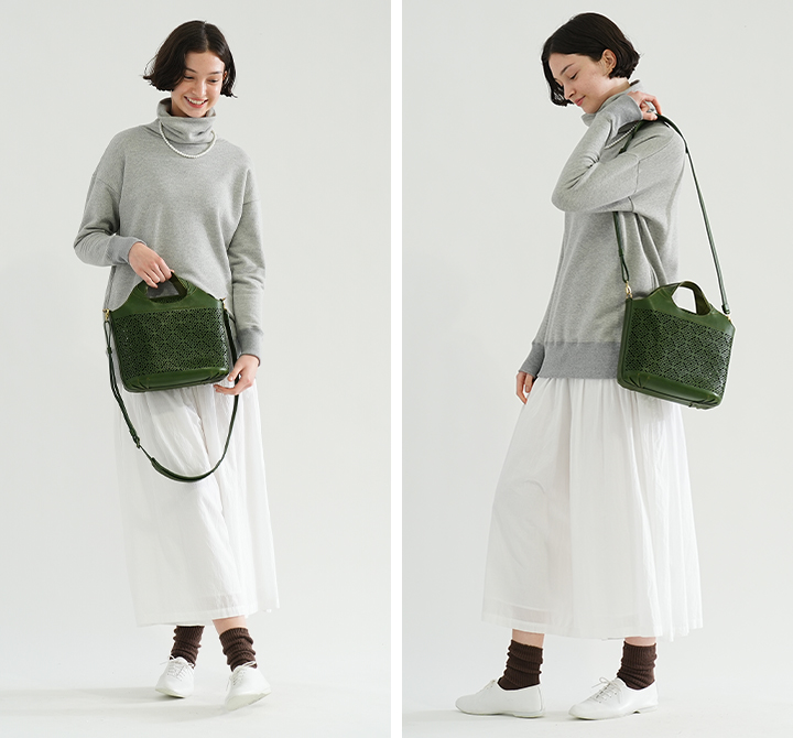 バッグチャーム カットワーク｜革財布、バッグのgenten