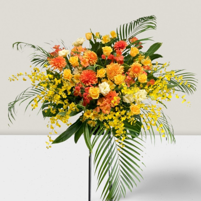 花*花専用ページ ブルー系おまかせスタンド1段 B-77（カラー：ブルー）｜ ｜with