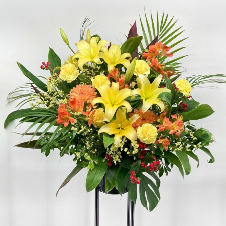 Loi design スターフルーツと花　10周年記念限定品 ARAKI様ライブ祝花 チェアフワースタンド zeppダイバーシティー