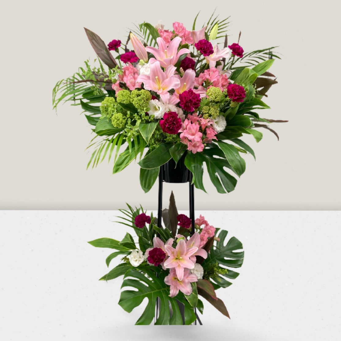 ピンク系おまかせスタンド2段 P-93（カラー：ピンク）｜ ｜with