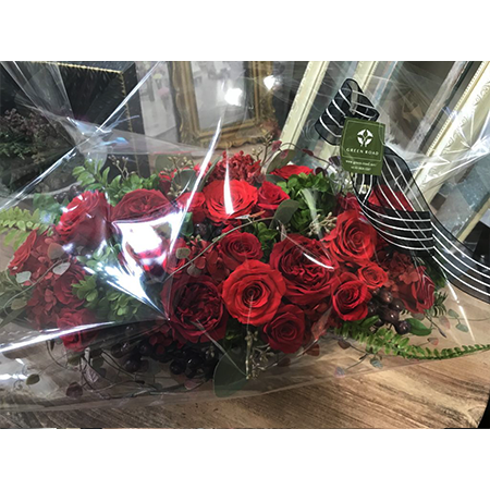アメリカンフラワーワインレッド薔薇 きらめくバラ 3本セット アメリカンフラワー／ディップアート