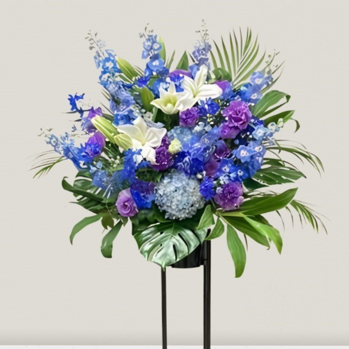 ブルー系おまかせスタンド1段 B-77（カラー：ブルー）｜ ｜with