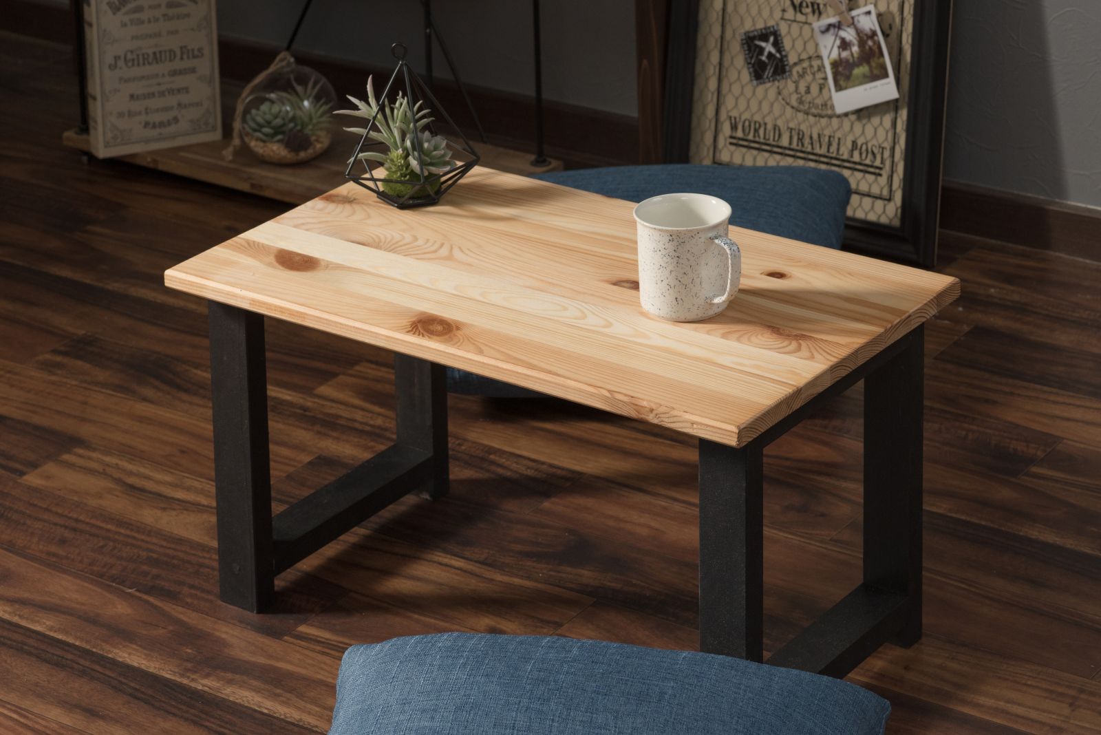 自作アイアンテーブル 天板が取り外しできるアイアン風ローテーブルをDIY - コラム