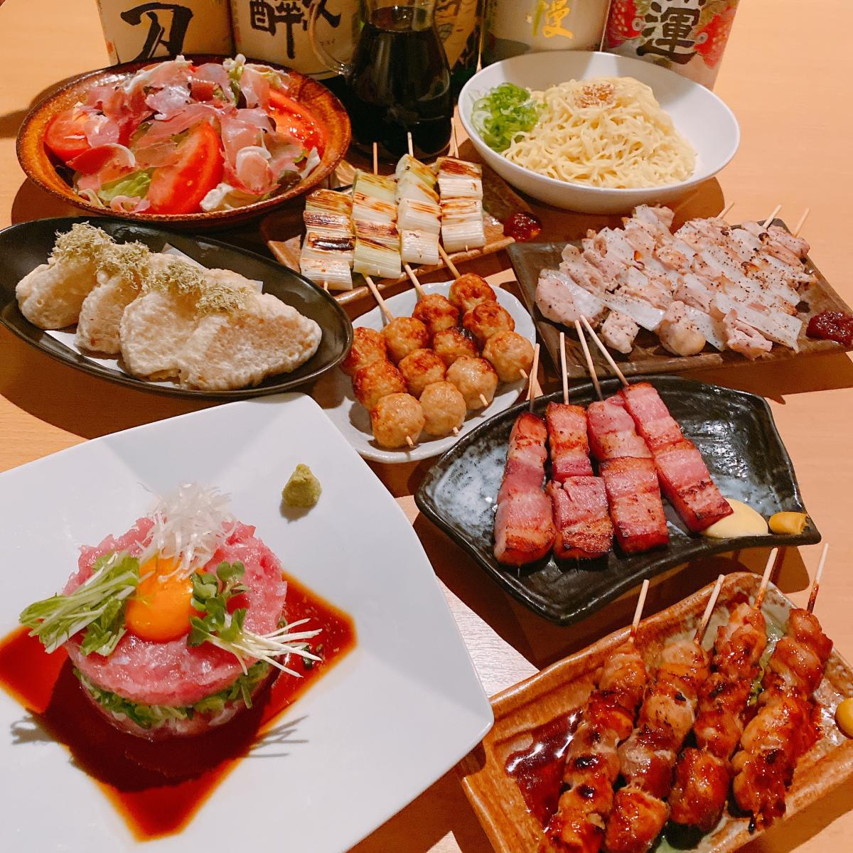 お造り付き【串焼きコース】7品120分飲み放題/4500円のイメージ