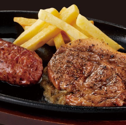 ブロンコおじさんのこだわり炭焼きがんこハンバーグ&黒瀬のスパイス炭焼きとんとんグリルのイメージ