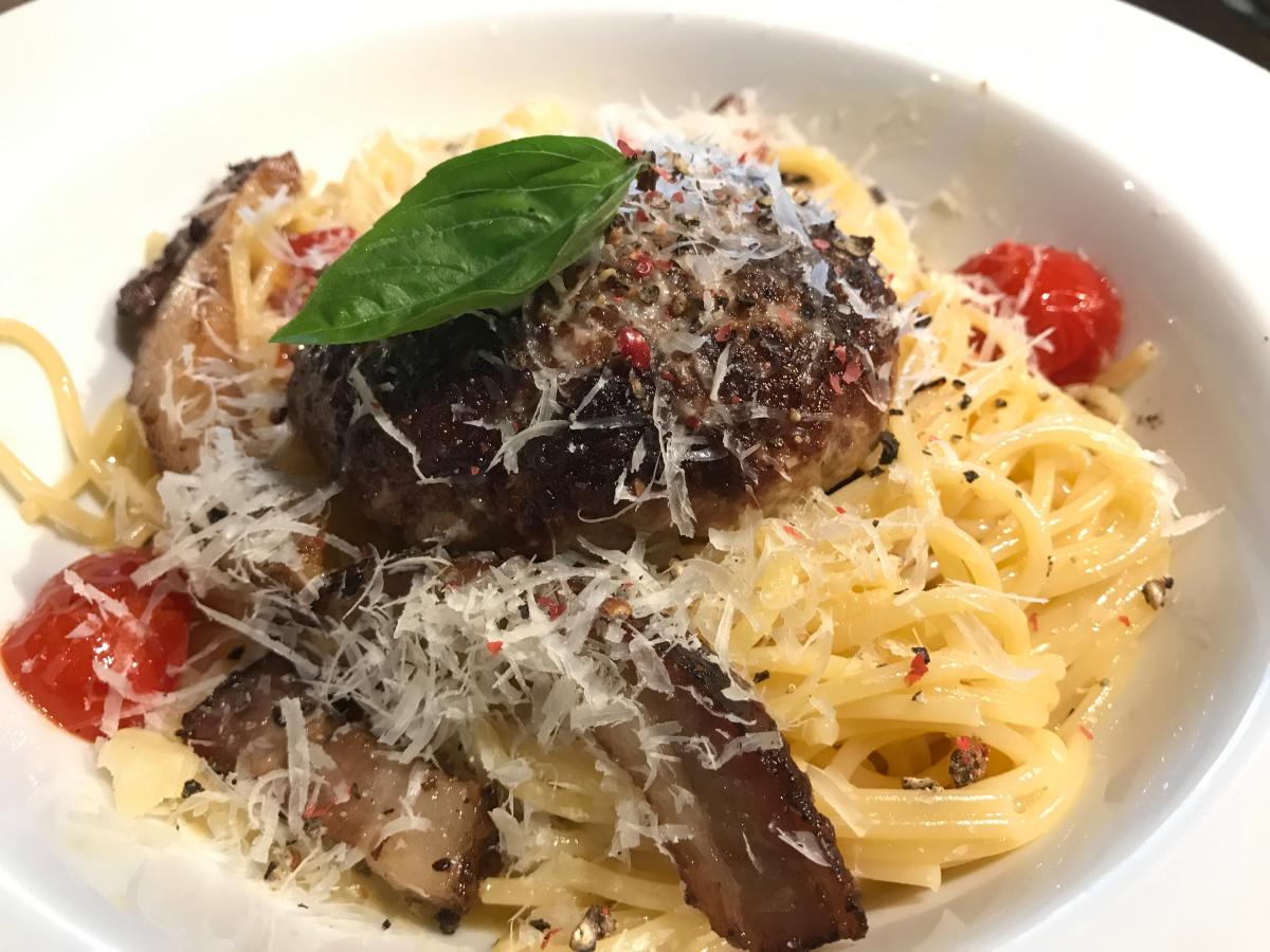 このイベントは終了しました】カルボナーラに激旨ハンバーグ乗せ！ご