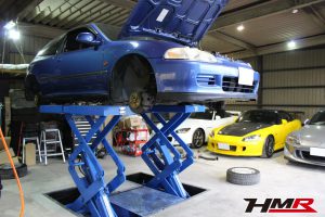 シビックSiR2(EG6)のトレーリングアームブッシュ交換