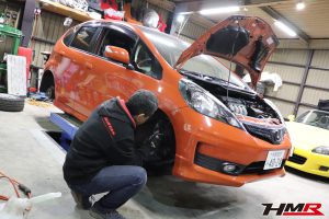 お遊び車のフィットRS(GE8)後期のブレーキパッド交換
