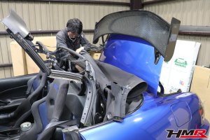 S2000(AP2)幌とレインレールの交換
