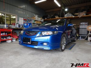 アコード ユーロR(CL7）納車前点検と字光式ナンバーの取付