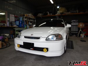 EK9 シビックタイプR ドライブシャフト・トレーリングアームブッシュの交換