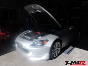 モデューロFリップ＆オーリンズ車高調装着のS2000(AP2)の納車前点検・整備をしました。